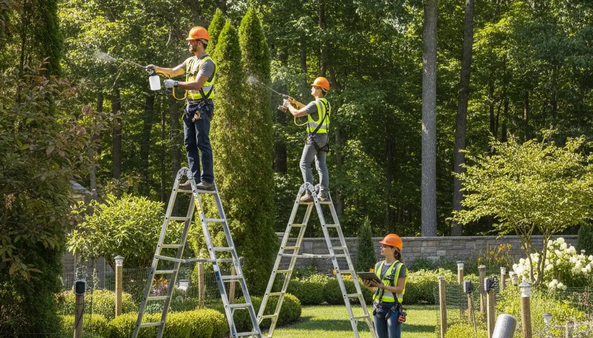 Deer deterrent service protecting trees and landscaping in Overland Park, KS