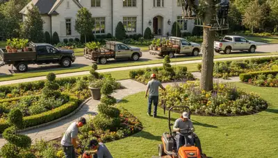 Overland Park, KS tree service crew providing professional tree removal and landscaping care