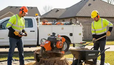 Stump removal service in Overland Park, KS for safe, thorough yard cleanup