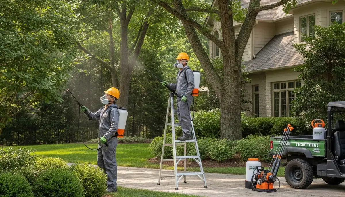 Tick control treatment applied in Overland Park, KS for family yards and pet areas