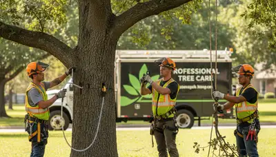 Arbor Tree Care diagnosing tree disease in Overland Park, KS for treatment and tree health recovery