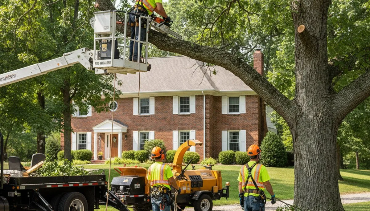 Tree removal crew in Overland Park, KS providing professional tree service for homeowners