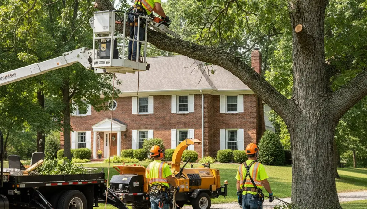 Tree removal crew in Overland Park, KS providing professional tree service for homeowners