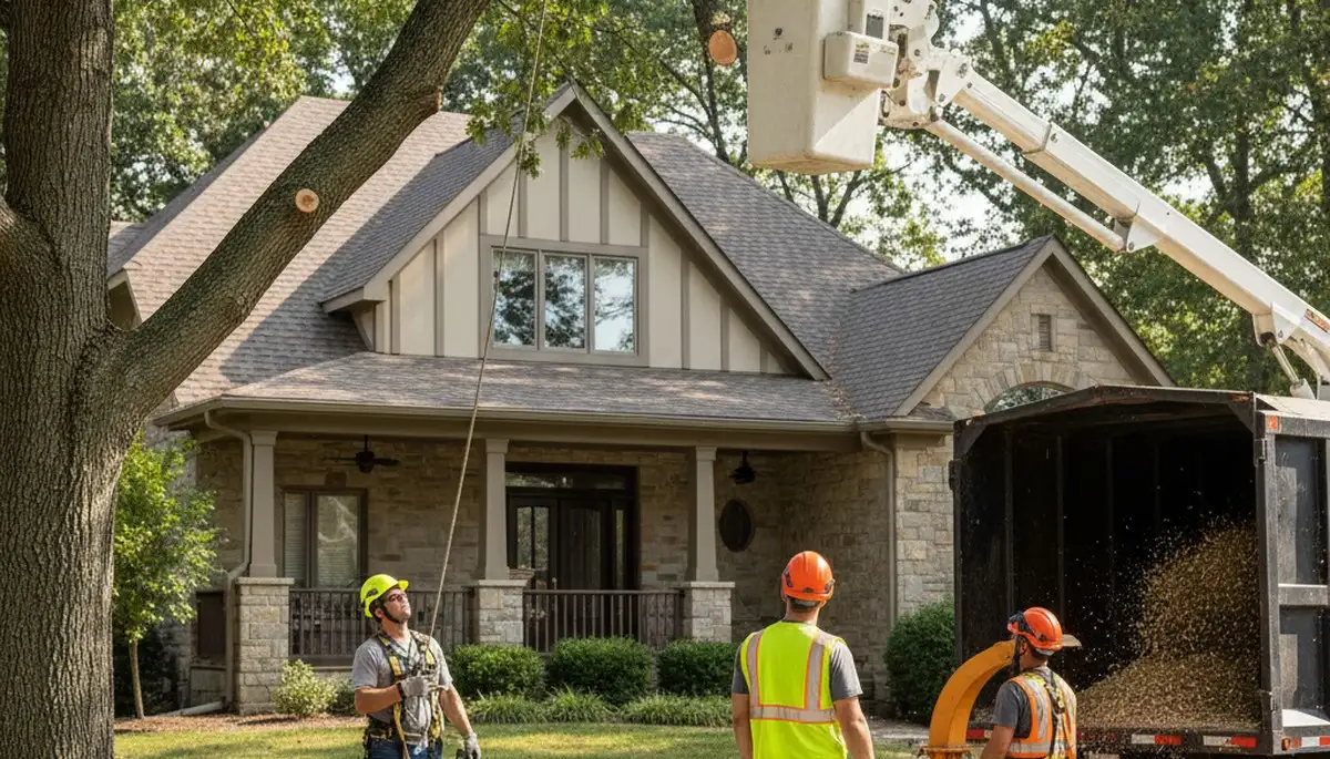 Tree removal crew serving Overland Park, KS for safe, professional tree service