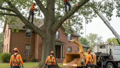 Tree removal crew serving Overland Park, KS for safe, professional tree service