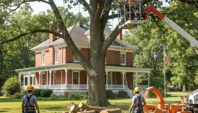 Tree removal crew in Overland Park, KS providing professional tree service