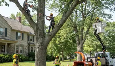 Tree removal crew serving Overland Park, KS for safe, professional tree service