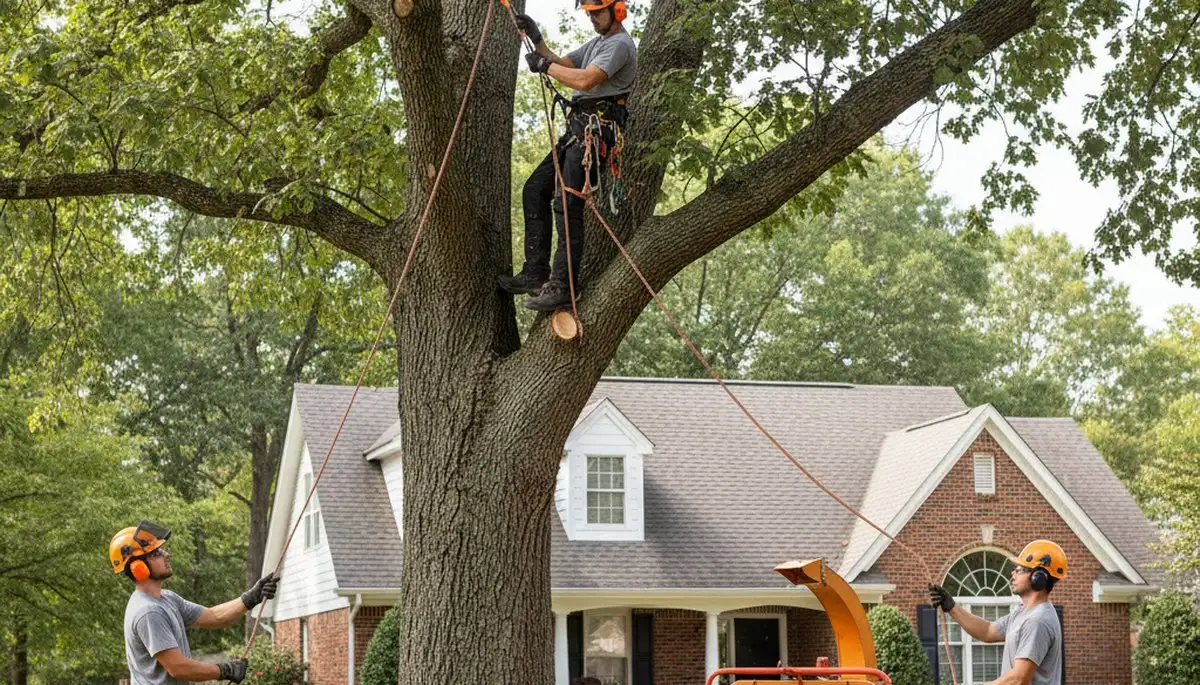 Tree removal team serving Overland Park, KS, for safe tree cutting and cleanup