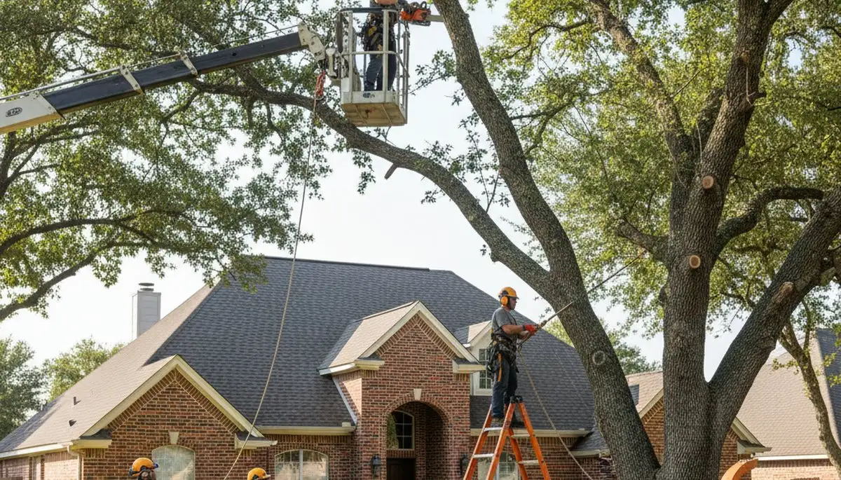 Professional tree removal crew serving Overland Park, KS for safe tree cutting and cleanup